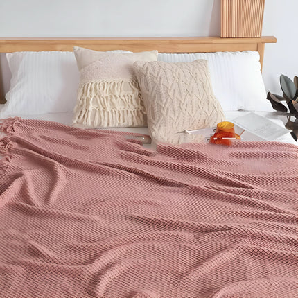 KnitCove | Stylish Knit Fleece Blanket with Plush Interior | Cozy Comfort for All Seasons 7