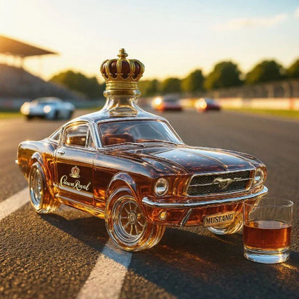Glass Liquor Bottle, Decorative Whiskey Bottle – image 5