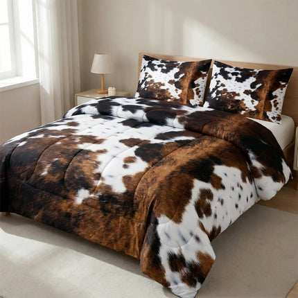 Cowhide Print Bedspread Set, Bed Cover for Farmhouse Bedding – image 6