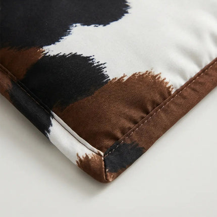 Cowhide Print Bedspread Set, Cow Print Comforter Set
