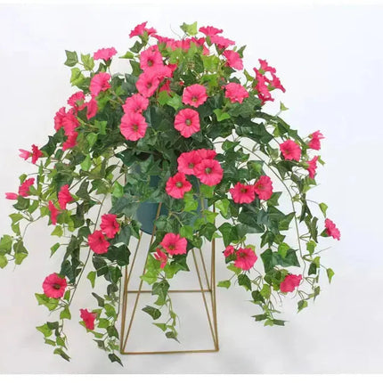 Artificial Morning Glory Flowers, Hanging Fake Flowers for Garden Decor – image 9