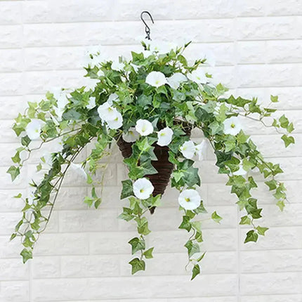 Artificial Morning Glory Flowers, 2 Pack UV Resistant Outdoor Artificial Flowers – image 14