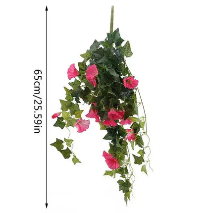 Artificial Morning Glory Flowers, 2 Pack UV Resistant Outdoor Artificial Flowers – image 10