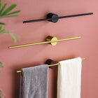 Kyler Collection | Adjustable Bathroom Towel Bar in Sleek Brushed Aluminum | Modern Design for Contemporary Spaces 0