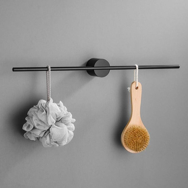 Kyler Collection | Adjustable Bathroom Towel Bar in Sleek Brushed Aluminum | Modern Design for Contemporary Spaces 1