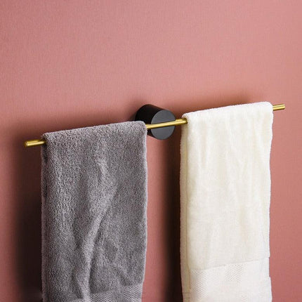 Kyler Collection | Adjustable Bathroom Towel Bar in Sleek Brushed Aluminum | Modern Design for Contemporary Spaces 4