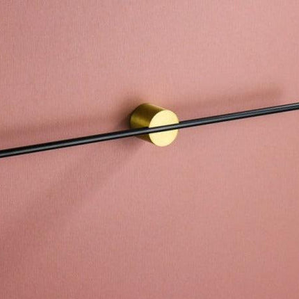 Kyler Collection | Adjustable Bathroom Towel Bar in Sleek Brushed Aluminum | Modern Design for Contemporary Spaces 9