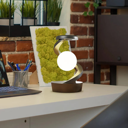 Cordless Table Lamp with Wireless Charger, Modern Bedroom Lamp with Gesture Control, Rechargeable LED Table Lamp