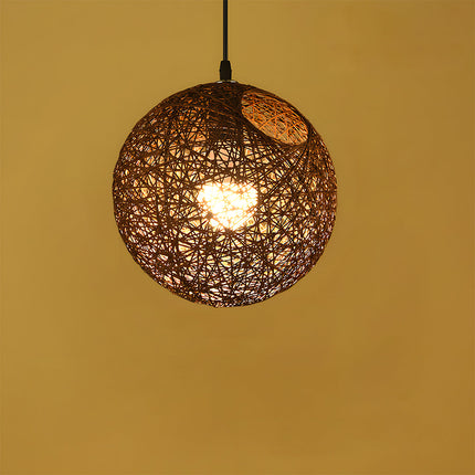 Dining Room Light Fixture, Rattan Pendant Light – image 31
