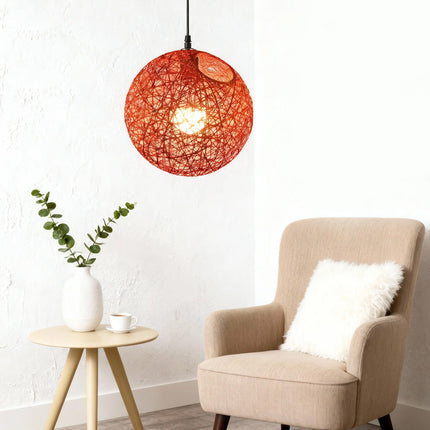 Dining Room Light Fixture, Rattan Pendant Light – image 19