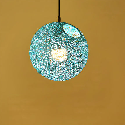 Dining Room Light Fixture, Rattan Pendant Light – image 34