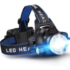 LED Headlamp with Zoom & Rechargeable Battery | Waterproof Design for All Weather Adventures 0