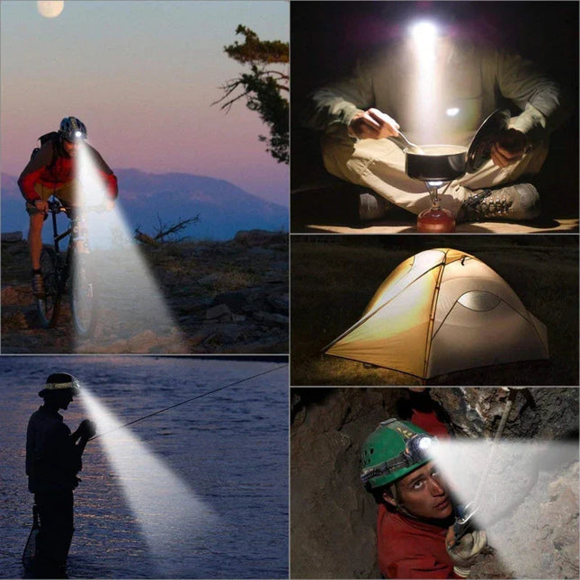 LED Headlamp with Zoom & Rechargeable Battery | Waterproof Design for All Weather Adventures 1