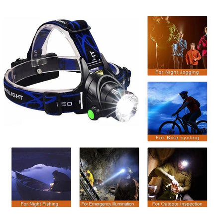 LED Headlamp with Zoom & Rechargeable Battery | Waterproof Design for All Weather Adventures 4