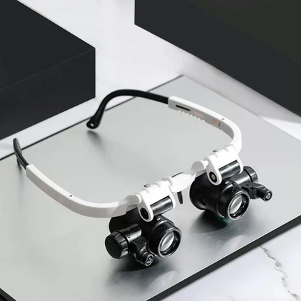 LED Magnifying Glass with Light | Adjustable Headband & 8X-23X Magnification for Precision Work 0