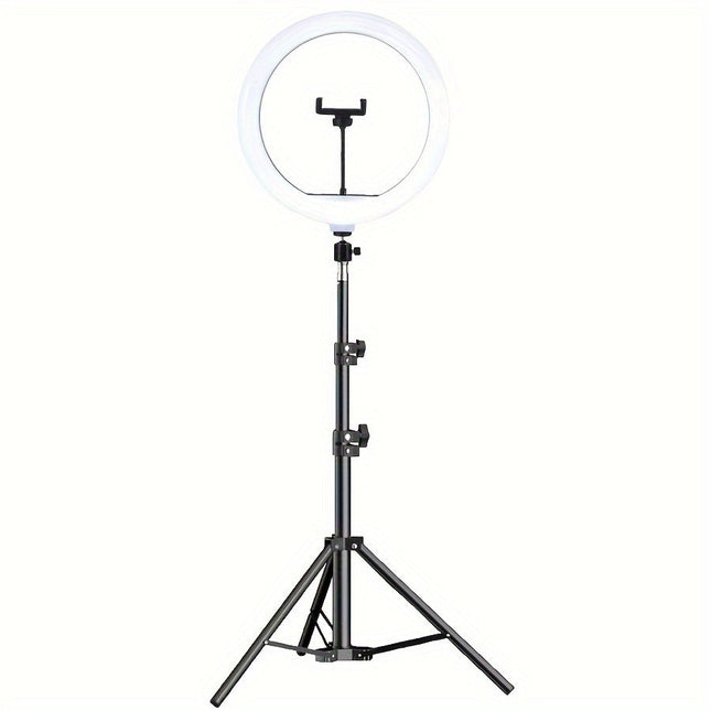 LED Ring Light with Adjustable Tripod Stand | Bright Illumination for Photography and Streaming 0