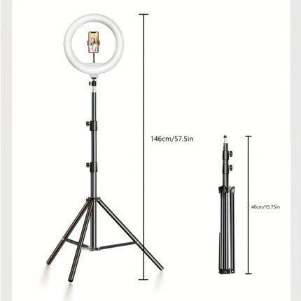 LED Ring Light with Adjustable Tripod Stand | Bright Illumination for Photography and Streaming 1