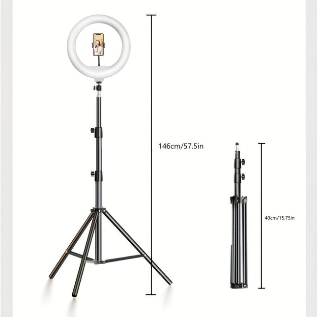 LED Ring Light with Adjustable Tripod Stand | Bright Illumination for Photography and Streaming 1