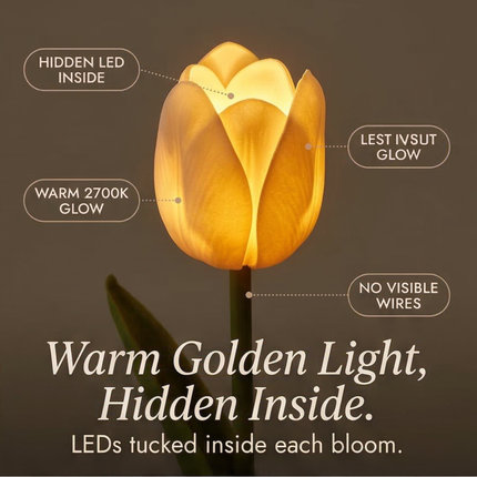 LED Tulip Bouquet Light | Lifelike Design with Automatic Timer | Warm Glow for Year-Round Elegance 5