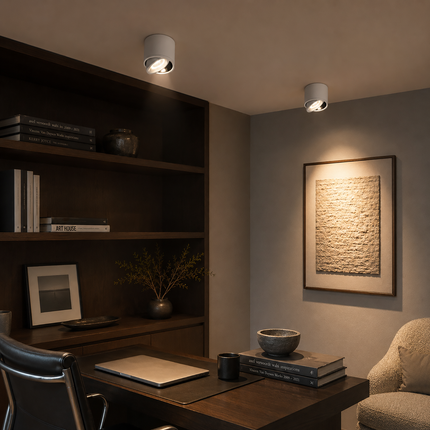 LED Downlight Adjustable, Ceiling Spotlight with Tilting Head