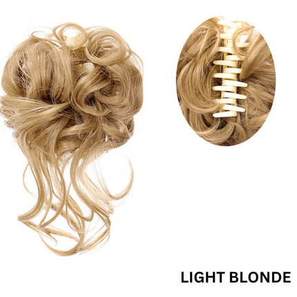 Wavy Curly Hair Bun Scrunchie, Chignon Top Knot Hair Accessories for Instant Volume – image 7