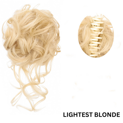 Chignon Top Knot Hair Accessories for Instant Volume, Wavy Curly Hair Bun Scrunchie – image 9