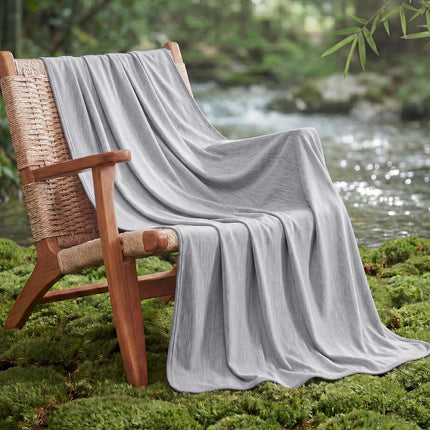 Cozy Comfort | Summer Cooling Blanket for Hot Sleepers with Bamboo Rayon | Lightweight Throw for Travel and Outdoor Use