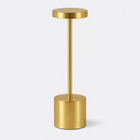 Cordless Table Lamps, Rechargeable Lamp with USB Charging, Metal Bedside Lamp for Nightstand and Dining Table