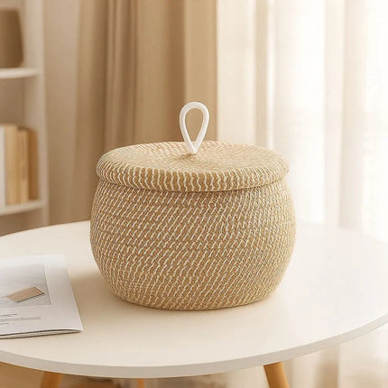 Woven Storage Basket, Round Weave Basket for Home Decor – image 5
