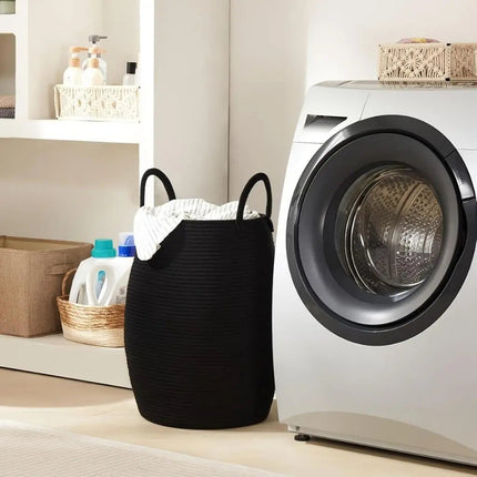Laundry Hamper with Handles, Large Woven Basket for Clothes and Toys – image 6