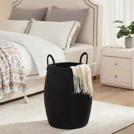 Collapsible Laundry Basket, Large Woven Basket for Clothes and Toys – image 5