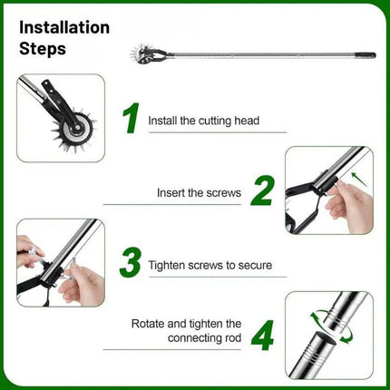 Lawn Edger | Adjustable Height Manual Tool with Ergonomic Grip | Effortless Edging for Neat Garden Borders 2