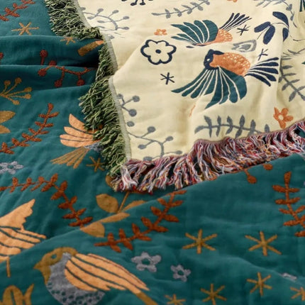 Layered Comfort | Reversible Throw Blanket with Boho Design | Cozy Decorative Layering for Home 5