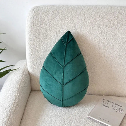 Leaf Throw Pillows, Leaf Shaped Cushion for Couch and Bedroom Decor