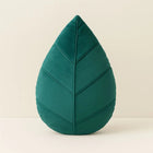 Leaf Throw Pillows, Green Decorative Pillow with Leaf Vein Detail, Leaf Shaped Cushion for Couch and Bedroom Decor