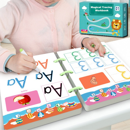 Learning Essentials | Reusable Tracing Workbook Set with Wipe-Clean Pages | Fun Exercises for Early Writing Skills 0