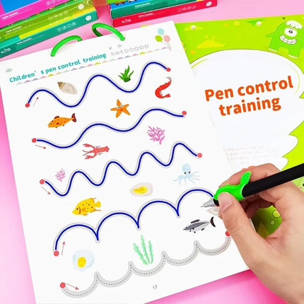Learning Essentials | Reusable Tracing Workbook Set with Wipe-Clean Pages | Fun Exercises for Early Writing Skills 3