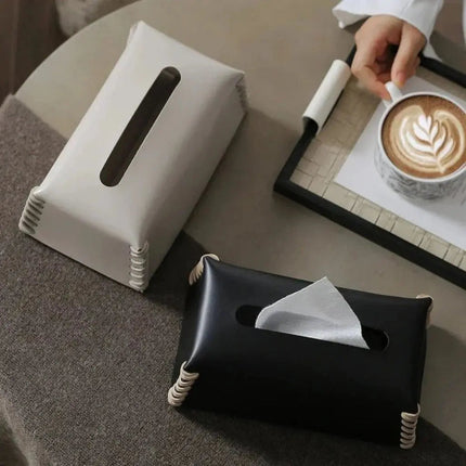 Leather Tissue Box Cover, Home Decor – image 4