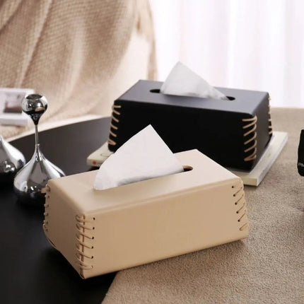 Leather Tissue Box Cover, Home Decor – image 7