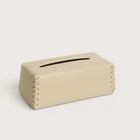 Leather Tissue Box Cover, Rectangular Tissue Box Holder with Hand Stitched Edges, Bathroom Accessories, Home Decor