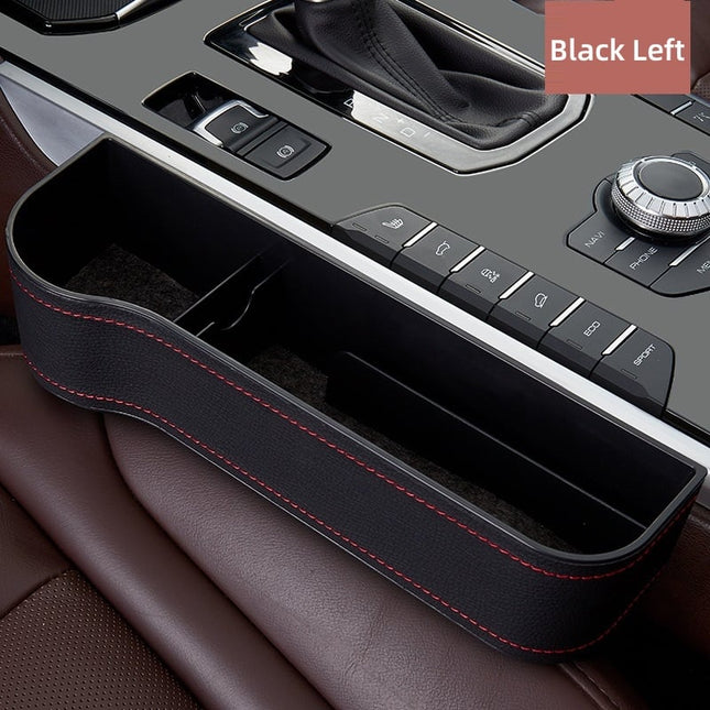 Leather Car Seat Organizer with Cup Holder | Multifunctional Design for Extra Storage and Convenience 0
