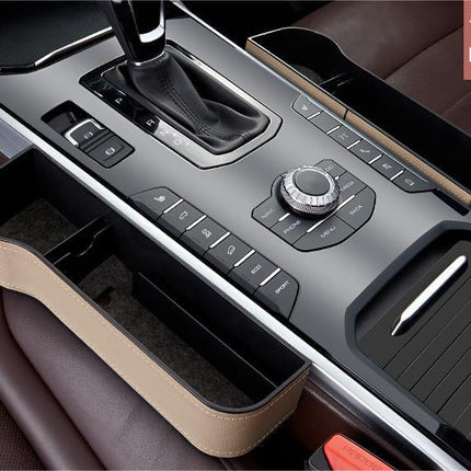 Leather Car Seat Organizer with Cup Holder | Multifunctional Design for Extra Storage and Convenience 11