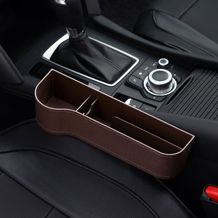 Leather Car Seat Organizer with Cup Holder | Multifunctional Design for Extra Storage and Convenience 18