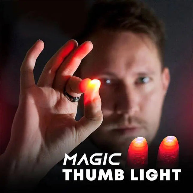 LED Thumb Light Magic Trick, Easy Magic Tricks for Kids, Light Up Toys with Flesh Tone Thumb Covers
