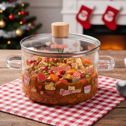 Glass Soup Pot with Lid