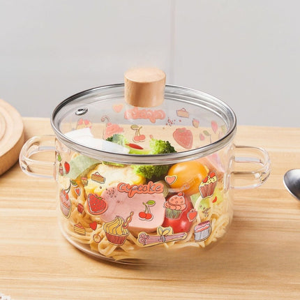 Glass Soup Pot with Lid, Non Stick Stew Pot for Noodles – image 6