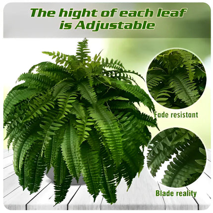 Lifelike Boston Fern | UV Protected Artificial Plant for Year-Round Beauty 5