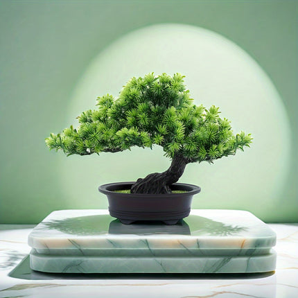 Lifelike Decorative Plant | Artificial Bonsai Tree with Realistic Leaves | Perfect for Indoor Decor and No Maintenance 1