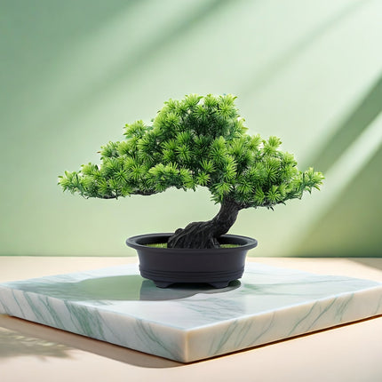 Lifelike Decorative Plant | Artificial Bonsai Tree with Realistic Leaves | Perfect for Indoor Decor and No Maintenance 2