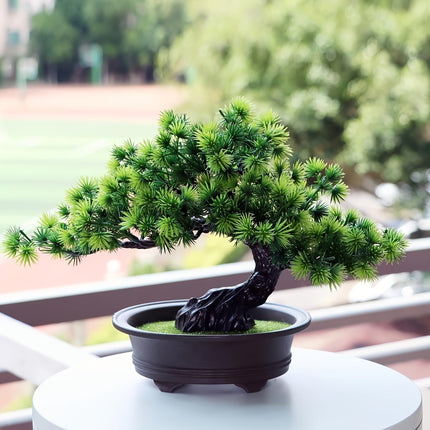 Lifelike Decorative Plant | Artificial Bonsai Tree with Realistic Leaves | Perfect for Indoor Decor and No Maintenance 4